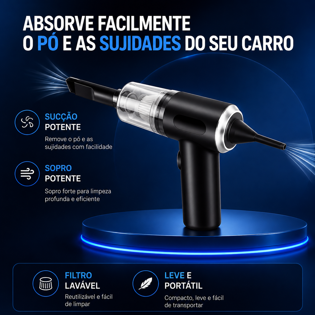 Aspirador Portátil