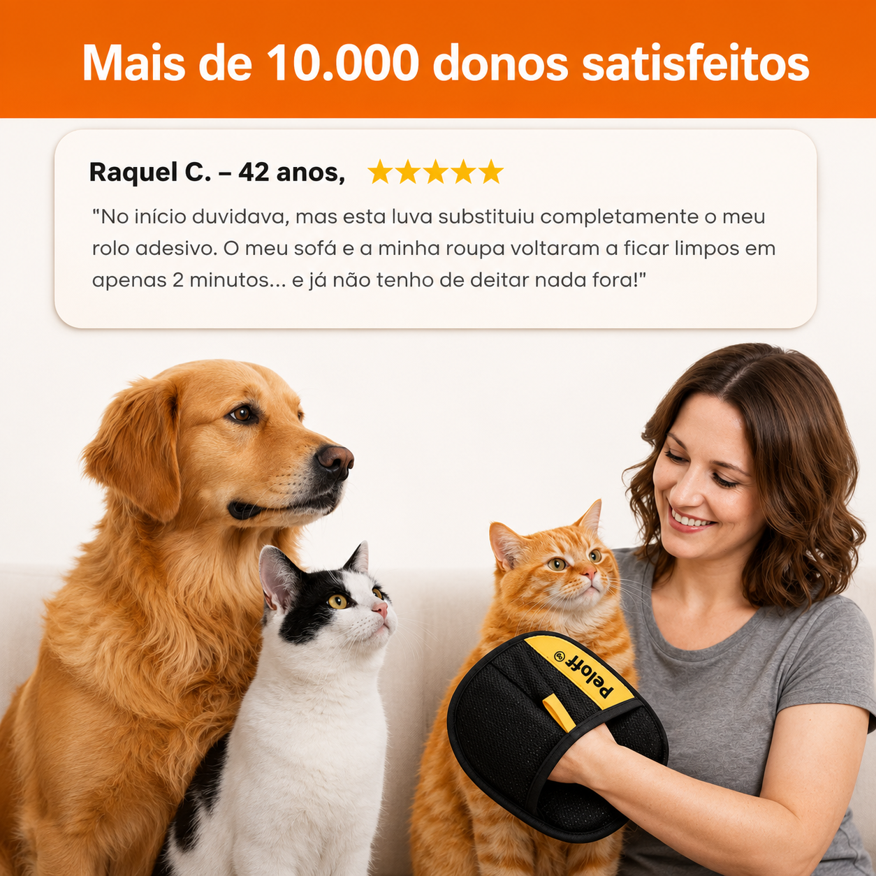 Escova Reutilizável para Remover Pelos