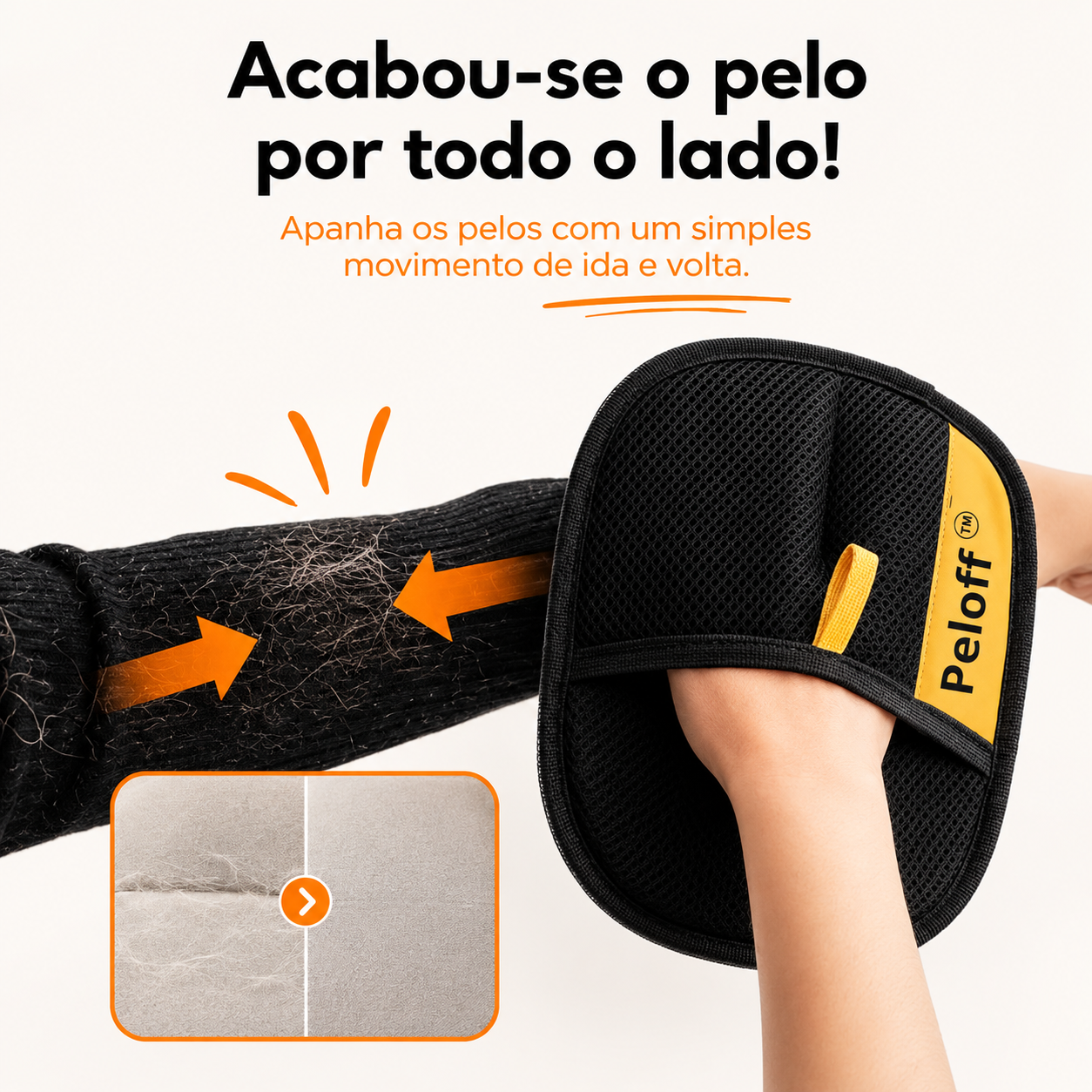 Escova Reutilizável para Remover Pelos