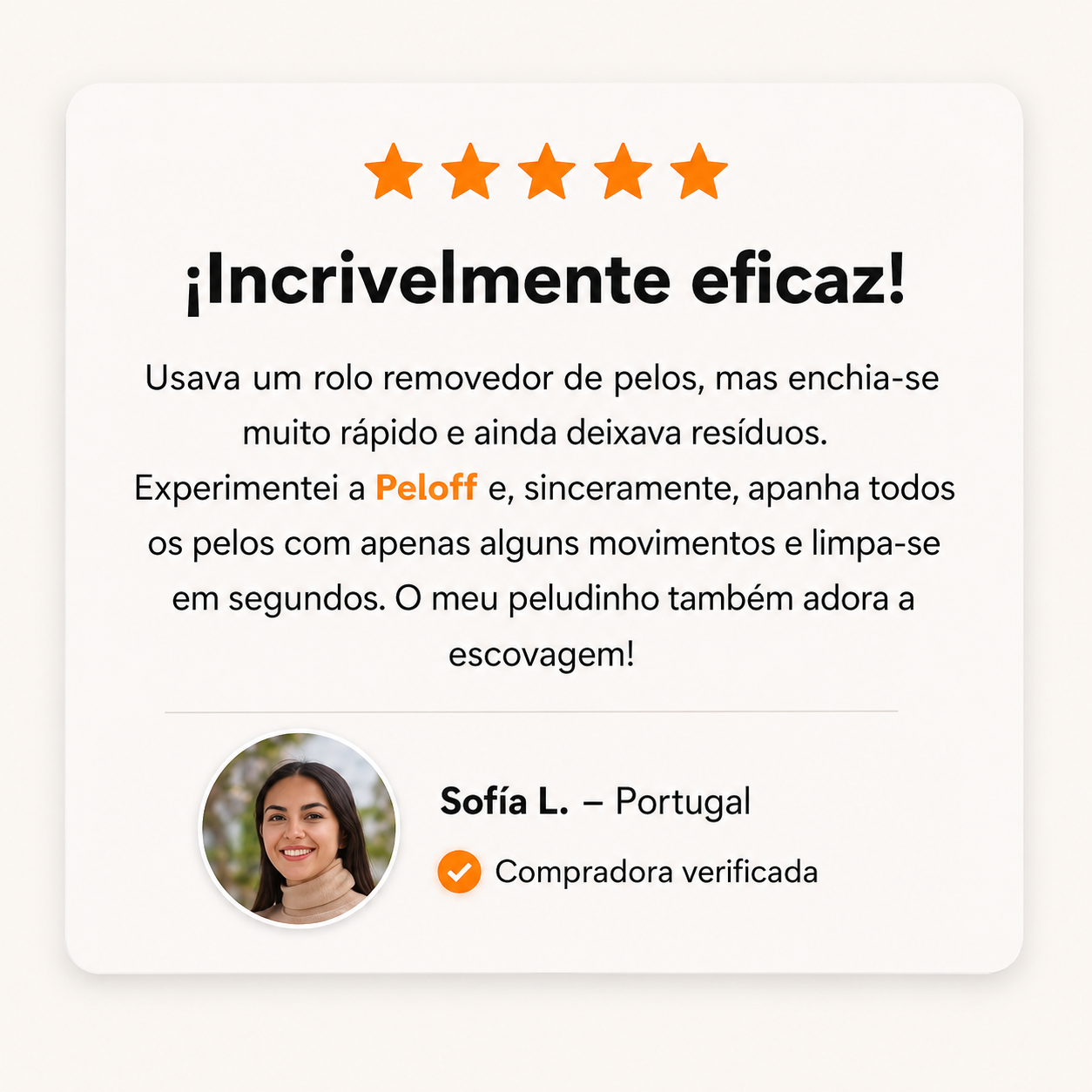 Escova Reutilizável para Remover Pelos